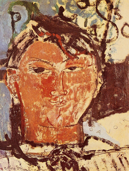 Modigliani - Portrait of Pablo Picasso by Modigliani
